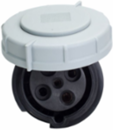 Eaton Arrow Hart pin and sleeve connector — Voltage Rating: 600 V, Amperage Rating: 60A, Allowable Wire Size: #8-2 AWG, #10-2 AWG (ground), #12-16 AWG (pilot), Number Of Wires: Grounding 4
