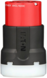 Locking Connector, Color Coded, 20A, 3ØY 277/480 V, Four-pole, Four-wire, Red/Black, Nylon