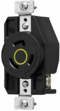 CCL Recp 20A 125V 2P3W Y&BK