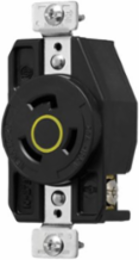 CCL Recp 20A 125V 2P3W Y&BK