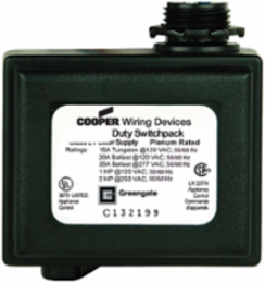 Switchpack, Heavy Duty, 20A, 120/277V, 15 Vdc Output, 4 sq NEMA Junction Box