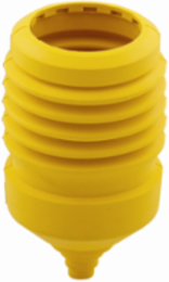 Eaton arrow hart boot, Flexible and easy to apply to plug, cord hole opening can be cut away for large diamter cords, Yellow, Neoprene, Used with 20A and 30A four-wire and five wire industrial locking devices