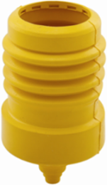 Eaton arrow hart boot, Flexible and easy to apply to plug, cord hole opening can be cut away for large diamter cords, Yellow, Neoprene, Used with 20A and 30A two-pole, three-wire and three-pole, three-wire industrial locking devices