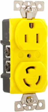 Locking/Straight Blade Receptacle