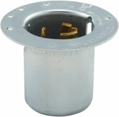 Eaton locking flanged inlet with lid