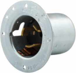 Eaton locking flanged inlet with lid