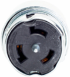 Eaton locking flanged inlet with lid