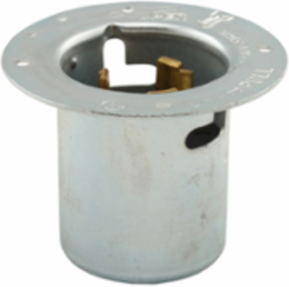 Locking Flanged Inlet, California Standard, 50A, 480V 3-Phase, Three-Pole, #10-6 AWG, Non-NEMA
