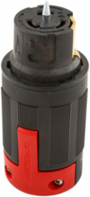 Locking Connector, California Standard, Pro Grip, 50A, 3Ø 250V, Three-Pole, Non-NEMA, Red/Black