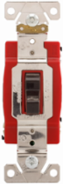 Eaton Arrow Hart industrial grade toggle switch, #14-10 AWG, 20A, Industrial, Wall, 120/277V, Back and side wiring, Screw, Brown, Three-Way, Brass, Terminals: 0.031 in, Polycarbonate