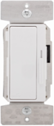 Eaton decorator dimmer, Preset feature, #14 - 12 AWG, 120/277V, Bck and sd wiring, Slide actuator, Almond, ivory, wht, 1000 sq ft coverage illumination, LED, FLR, 1-pole, 3-way, 1200W, 1660W 736827