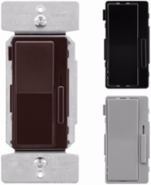 Eaton decorator dimmer, Universal decorator dimmer w/ preset Brown/Gray/Black