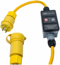 Portable GFCI, 15A, 120V, NEMA 5-15, 25 ft Cord, Straight Blade, Watertight, NEMA 4X