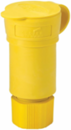 Watertight Locking Connector, 30A, 3Ø 250V, 3-Wire, #18-10 AWG, Yellow, IP67