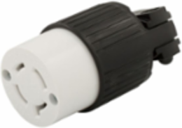 Eaton Arrow Hart standard locking c — Number Of Wires: Grounding 4, Special Features: Safety grip locking plug, Voltage Rating: 125/250 V, Color: Black White, Cord Diameter: 0.25-0.69 in (6.4 mm-17.5 mm), Allowable Wire Size: #16-10 AWG Copper, or Copper-Clad Aluminum