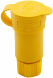 Locking Connector, Watertight, 30A, 125V, L5-30, 2-Pole 3-Wire, Yellow, IP67