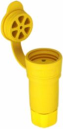 Watertight Locking Connector, 20A, 277V, L7-20, #18-10 AWG, IP67, Yellow