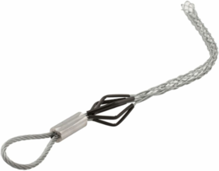 Pulling Grip, Junior Duty, Flexible Eye, Tinned-Bronze, 0.75-0.99 in Cord, 4100 lb Break, 10 in Mesh
