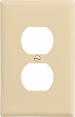 Mid-size Duplex Receptacle Wallplate