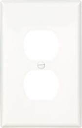 Mid-size Duplex Receptacle Wallplate