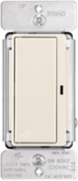 Eaton Z-Wave plus accessory switch, Accessory switch, 120V, Wiring leads, Push button, Light almond, Three-way, 32°F to 104°F (0°C to 40°C), Three-way, Polycarbonate, RF9601