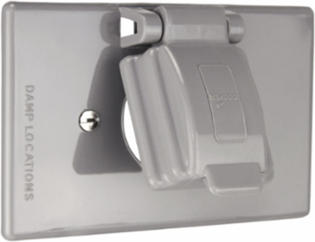 Eaton non-metallic single receptacle cover