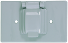 Eaton non-metallic single receptacle cover