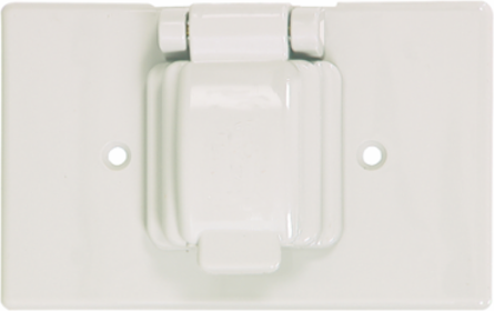 Eaton non-metallic single receptacle cover