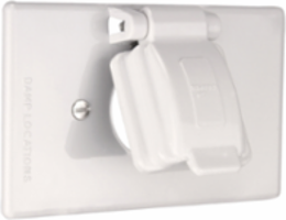 Eaton non-metallic single receptacle cover
