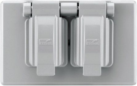 Eaton non-metallic duplex receptacle cover