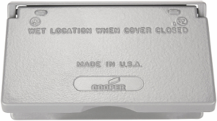 Eaton die cast aluminum GFCI or decorator cover