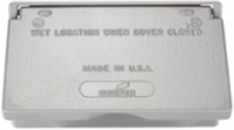 Eaton die cast aluminum GFCI or decorator cover