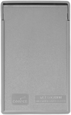Eaton non-metallic duplex receptacle cover