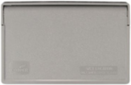 COVER 1G GFCI/DECO WET LOC HOR PLAS GY