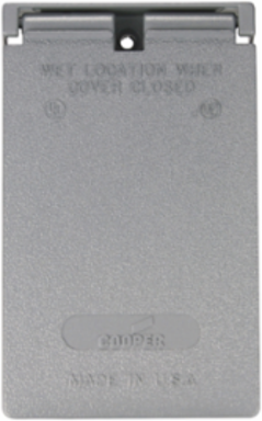 Eaton metal GFCI or decorator cover