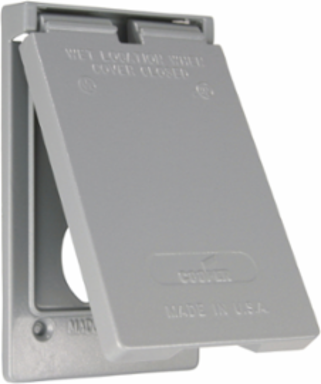 Eaton duplex receptacle lid