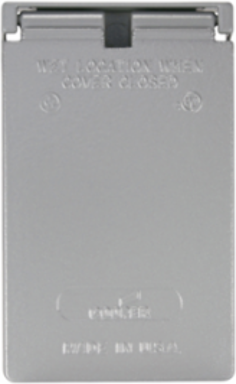 Eaton duplex receptacle lid