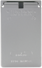 Eaton duplex receptacle lid