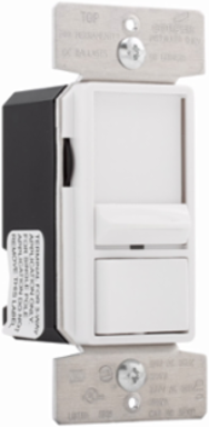 Eaton 0-10V dimmer, No neutral required, #14 – 12 AWG, Flush, 120/277 Vac, Back and side, Wire Leads, Maintained, White, 60Hz, LED, Fluorescent, Single-pole, Three-way, Single-phase, Polycarbonate, 1200/1660W 736926