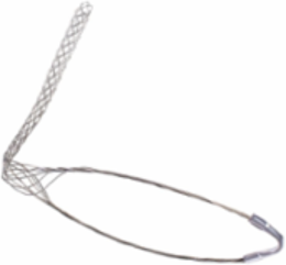 Wire Mesh Support Grip, Closed Mesh Single Eye, Tin-Coated Bronze, 1.50-1.74 in Cord, 18 in Mesh