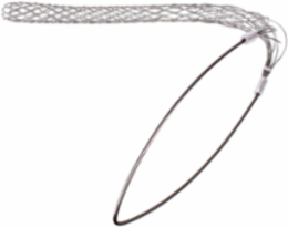 Wire Mesh Support Grip, Closed Mesh Single Eye, 2.00-2.49 in Cord, 3760 lbs Break, Tin-Coated Bronze