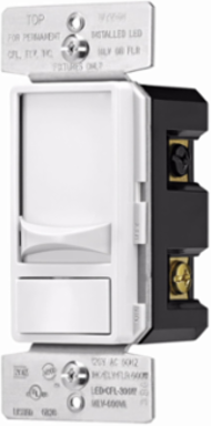 Eaton slide dimmer, 300W LED-600W Halogen, #14 -12 AWG, Residential/ Light Commercial, Flush, 277V, Brown, 66 Hz, Mark 10 Flourescent, Single-pole, Three-way, 1,2,3+, Single-phase, Back and side wire, Polycarbonate, 300W - 600W 319229