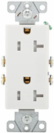 TR DECO DUP RECP 20A 125V 2P3W WHITE CP