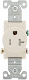 Eaton commercial specification grade single receptacle (TR1877LABXSP)