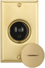 Floor Box Receptacle Assembly, Tamper-Resistant, Single, 15A, 125V, NEMA 5-15R