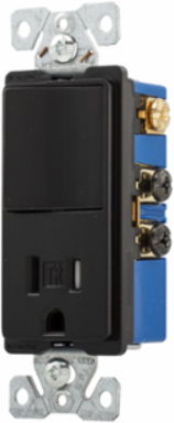 Decorator Switch with Receptacle