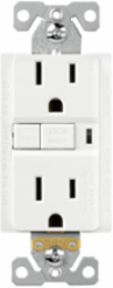 AFCI Receptacle, Tamper Resistant, 15A, 125V, NEMA 5-15R, Light Almond