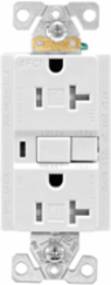 AFCI Receptacle, Tamper-Resistant, 20A, 125V, NEMA 5-20R, White