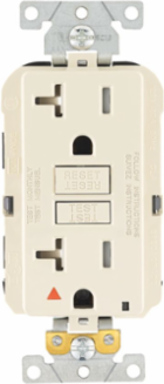 Eaton TRIGSGF15RN Eaton GFCI receptacle — Features: Isolated ground Tamper resistant