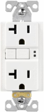 GFCI TR SELF TEST DUPLEX 20A 125V WH